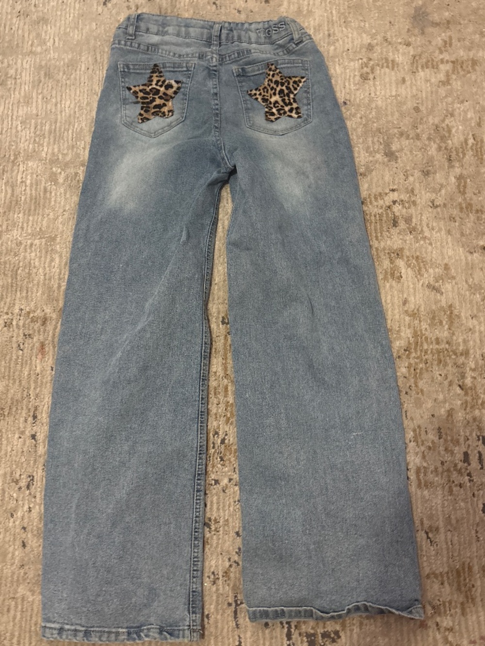 Vigoss leopard print star jeans